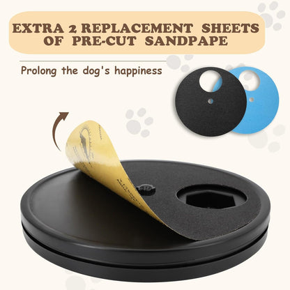 Dog Nail Scratch Board - 3 in 1 Interactive Dog Scratch Pad for Nails,Dog Nail Scratch Board with Treat Box，Stress-Free Nail Filing Tool,Dog Nail File Toy, Scratching Board for Dogs
