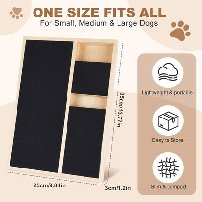 Dog Nail Scratch Board,Dog Nail Scratch Pad with Treat Box,Pet Nail File Toy Can Trim Pet Nails Naturally, Use a Special Scratching Board for Large Dogs