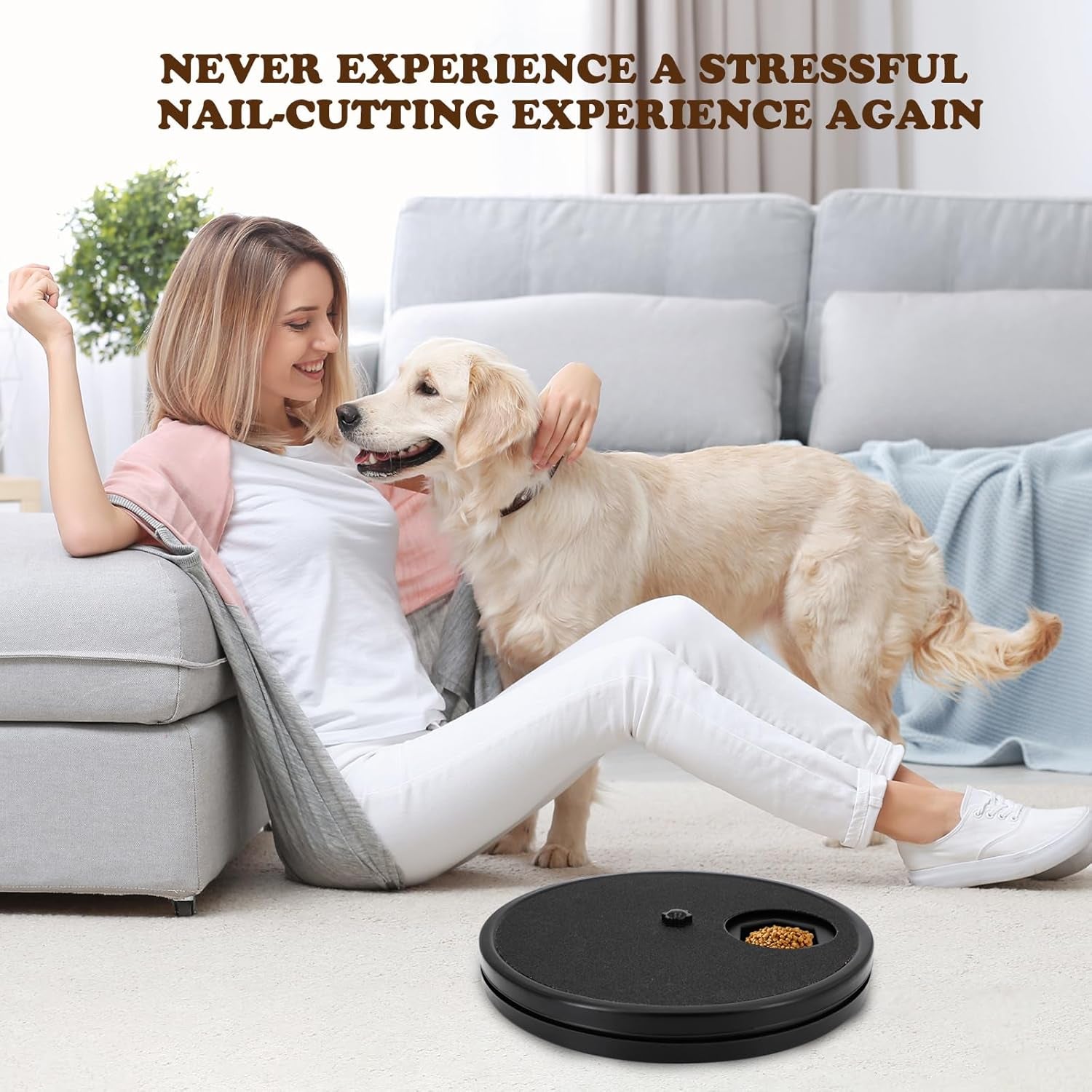 Dog Nail Scratch Board - 3 in 1 Interactive Dog Scratch Pad for Nails,Dog Nail Scratch Board with Treat Box，Stress-Free Nail Filing Tool,Dog Nail File Toy, Scratching Board for Dogs