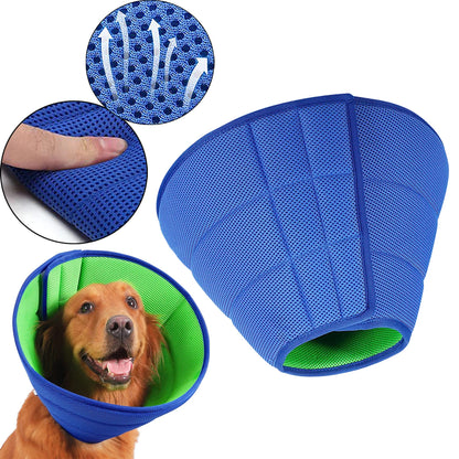 Dog Cone Collar Protective Wound Prevent Biting Scratching from Licking Recovery Collar for Large Medium Small Dog after Surgery